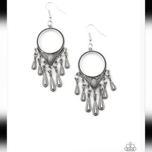 Ranger Rhythm Silver Earring Dangling Fashion Jewelry Paparazzi
